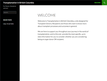 Tablet Screenshot of bctransplant.ca